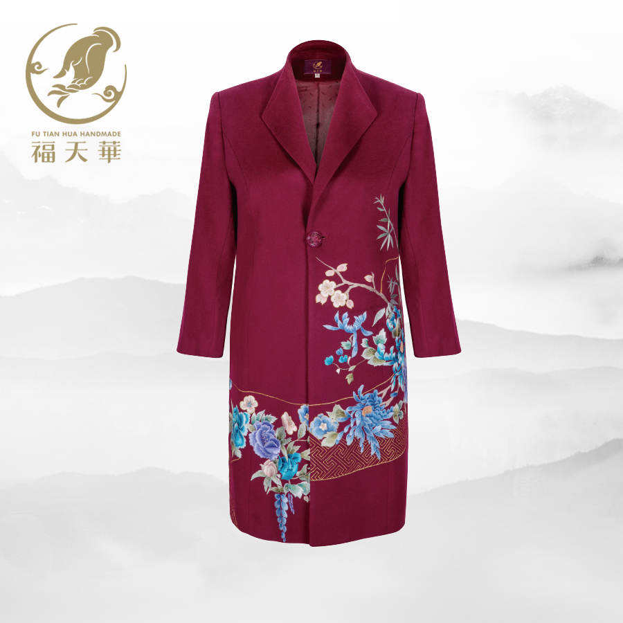 繁花似锦女大衣